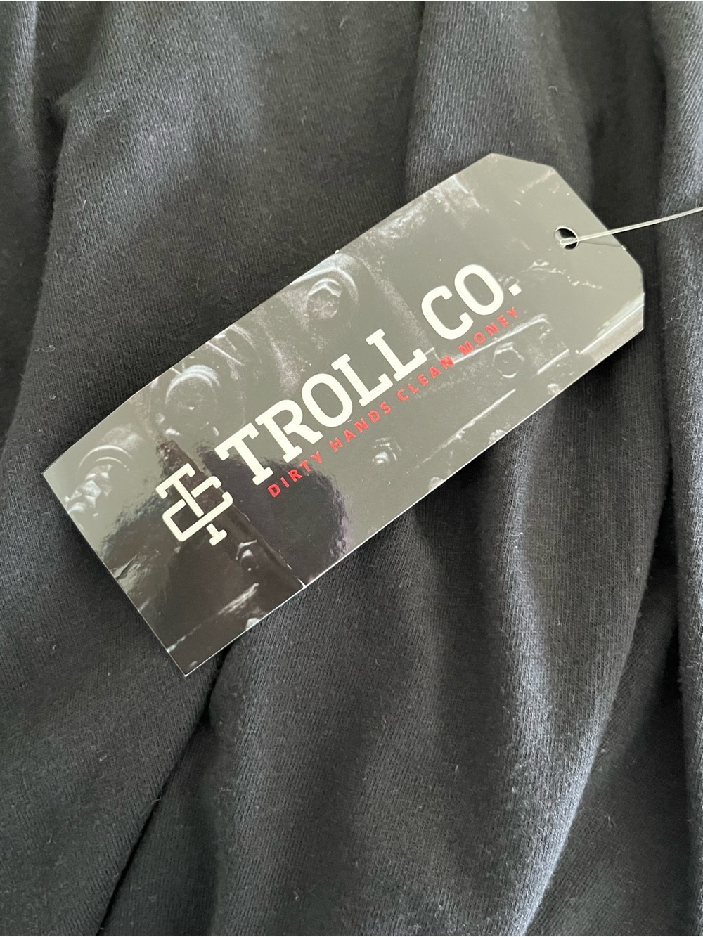 NWT Troll Co. Dirty Hands Clean Money Black Short Sleeve T-Shirt Size L & 3X - Picture 12 of 12